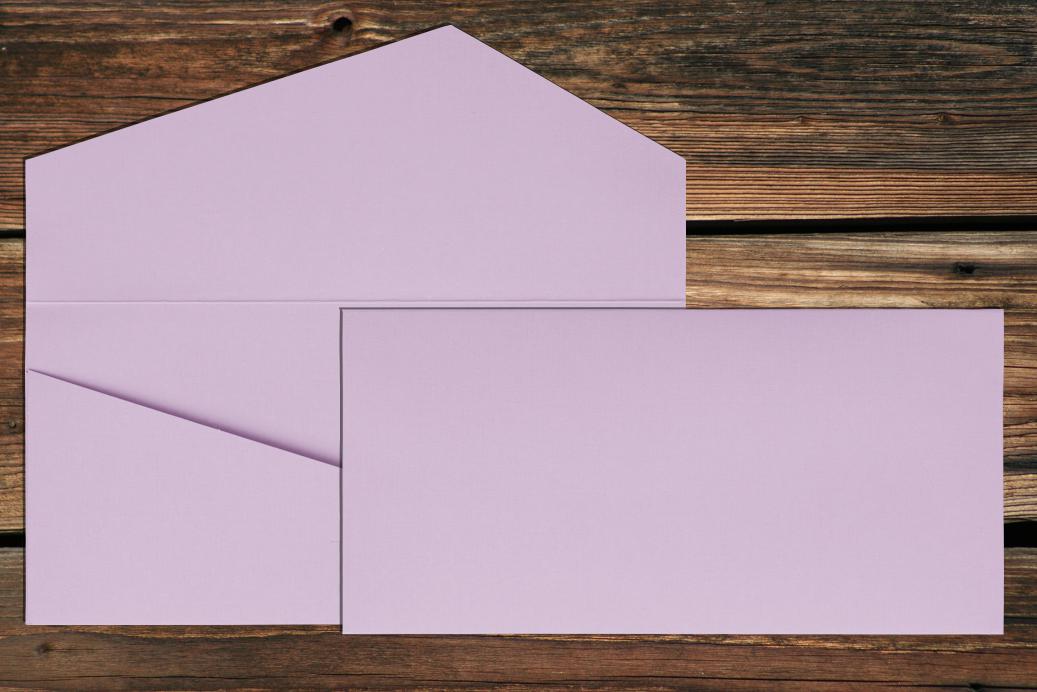 Geschenkkarte DL 110x220 mm Orchidee gerippt 220 g/qm